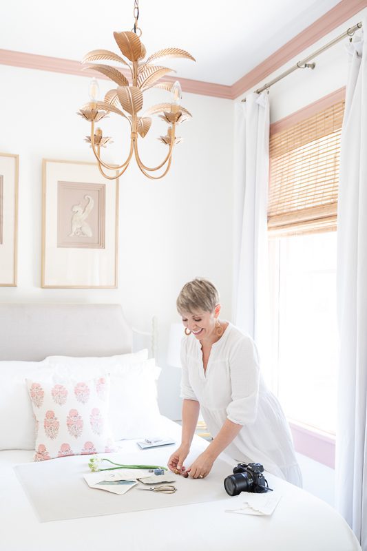 Charleston photographer working on flatlay